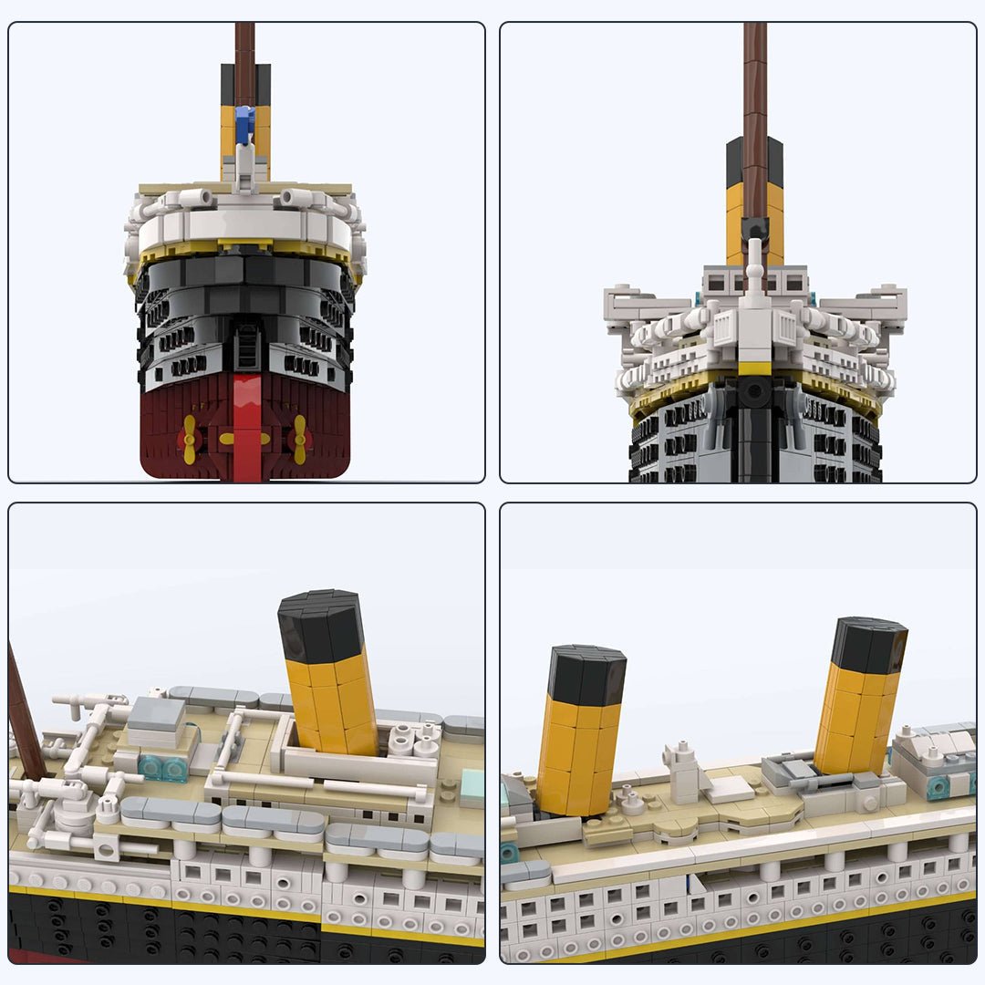 MOC - 90626 Titanic Bausteine Schiff Klemmbausteine - LesDiyLesDiy