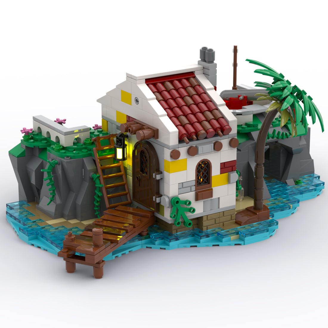 MOC - 90994 The Pirate Series The Conquered Outpost Klemmbausteine - LesDiyLesDiy