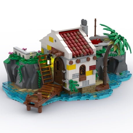 MOC - 90994 The Pirate Series The Conquered Outpost Klemmbausteine - LesDiyLesDiy