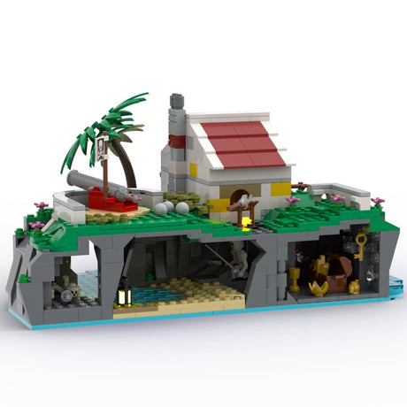 MOC - 90994 The Pirate Series The Conquered Outpost Klemmbausteine - LesDiyLesDiy