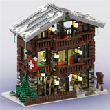 MOC - 91029 Winter Village Schweizer Restaurant und Hotel - LesDiyLesDiy