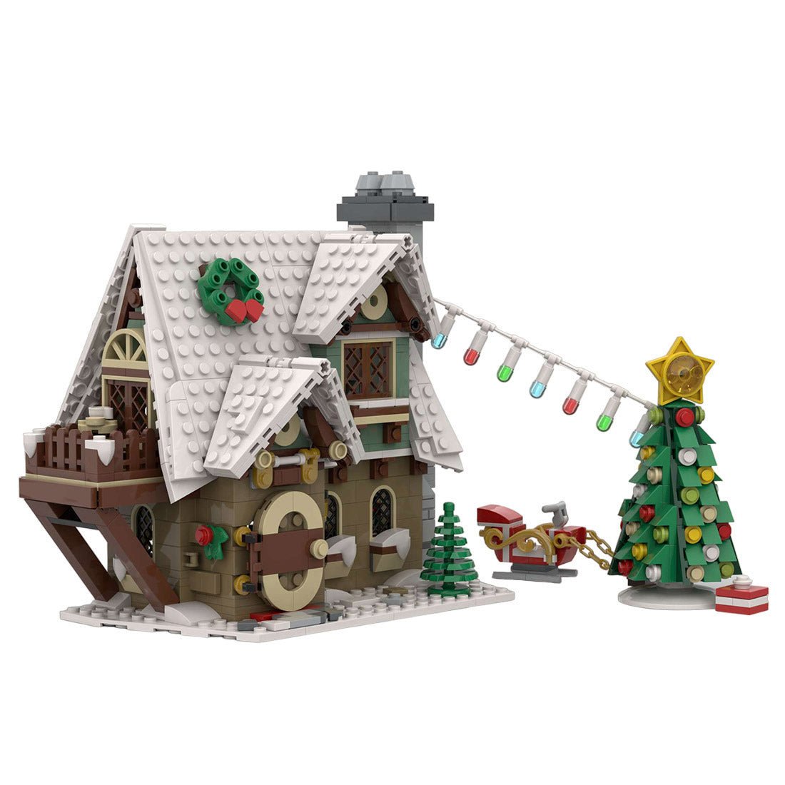 MOC - 91768 Little Elf Cottage Klemmbausteine - LesDiyLesDiy