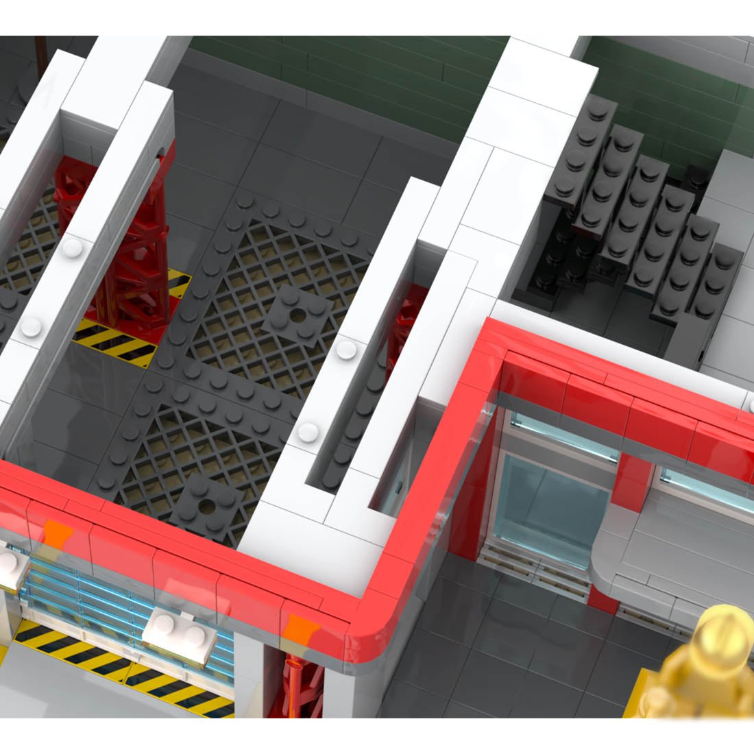 MOC - 91959 Fire Station 21 Klemmbausteine - LesDiy - Klemmbausteine