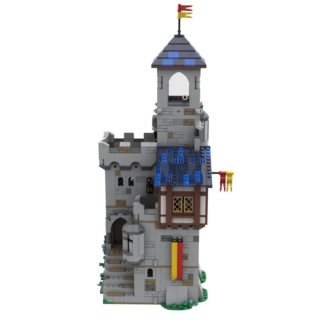 MOC - 92106 Modular Castle's Keep Klemmbausteine - LesDiyLesDiy