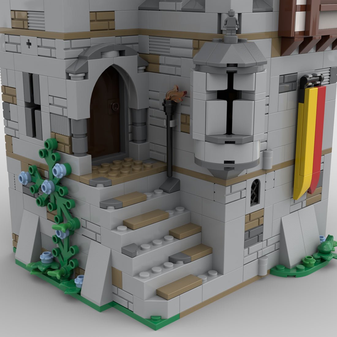 MOC - 92106 Modular Castle's Keep Klemmbausteine - LesDiyLesDiy