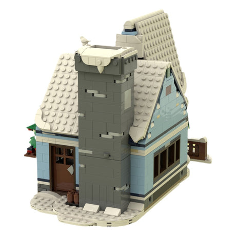 MOC - 92758 Winter Cabin Klemmbausteine - LesDiyLesDiy