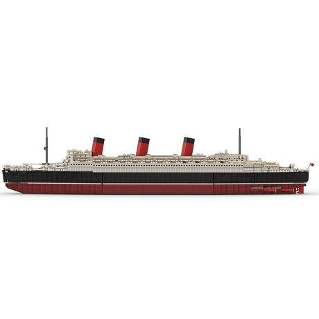 MOC - 93208 Queen Mary Bausteinboot Klemmbausteine - LesDiyLesDiy