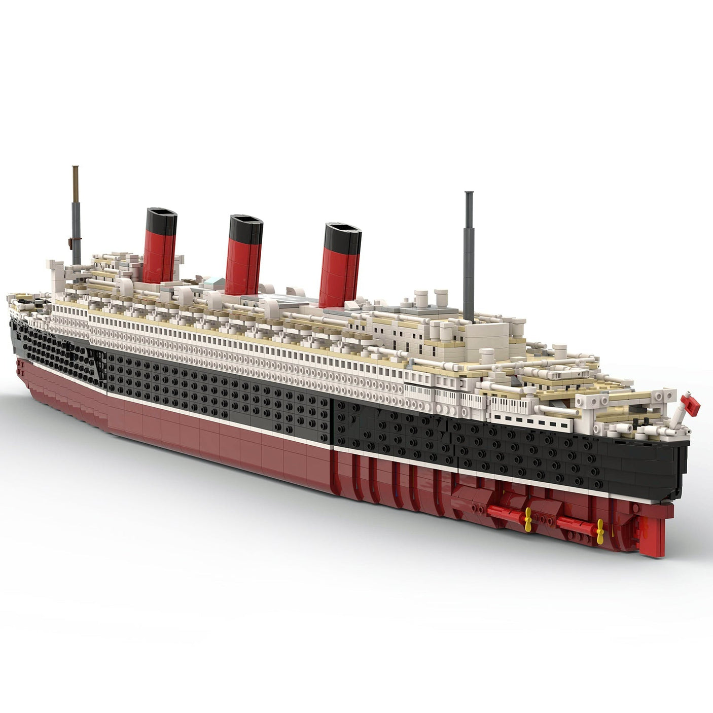 MOC - 93208 Queen Mary Bausteinboot Klemmbausteine - LesDiyLesDiy