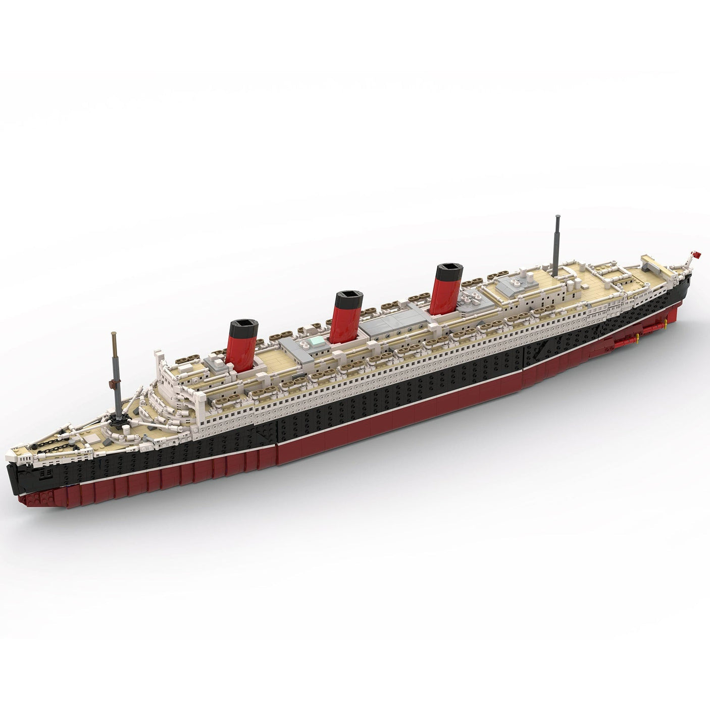 MOC - 93208 Queen Mary Bausteinboot Klemmbausteine - LesDiyLesDiy