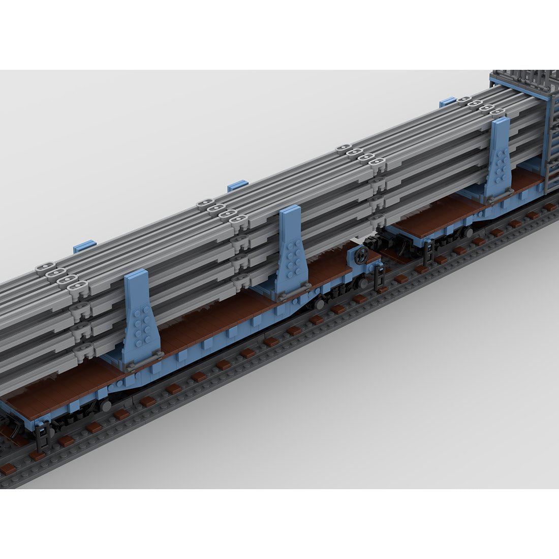 MOC - 95942 Geschweißter Schienen - /Bandwagen - LesDiyLesDiy