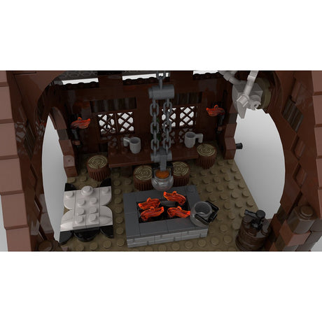 MOC - 96080 Winter Viking Mead Hall Klemmbausteine - LesDiyLesDiy