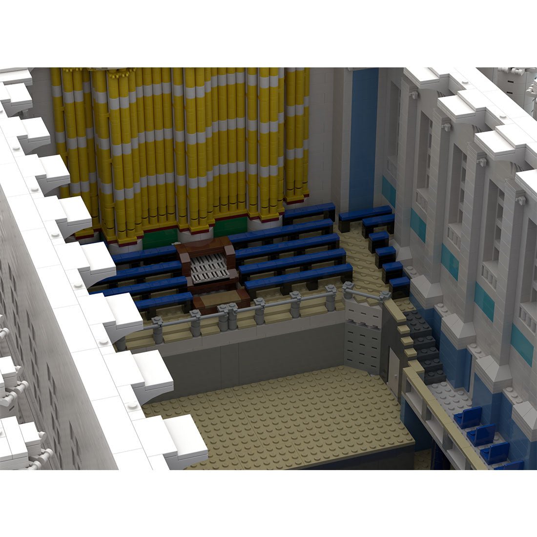 MOC - 96640 Birmingham Town Hall (with interior) Klemmbausteine - LesDiyLesDiy