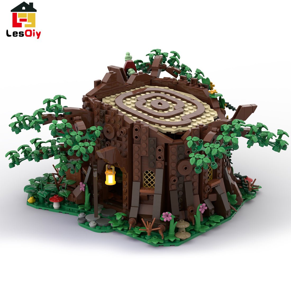 MOC - 98101 Medieval Forest Fairy Cottage Klemmbausteine - LesDiyLesDiy