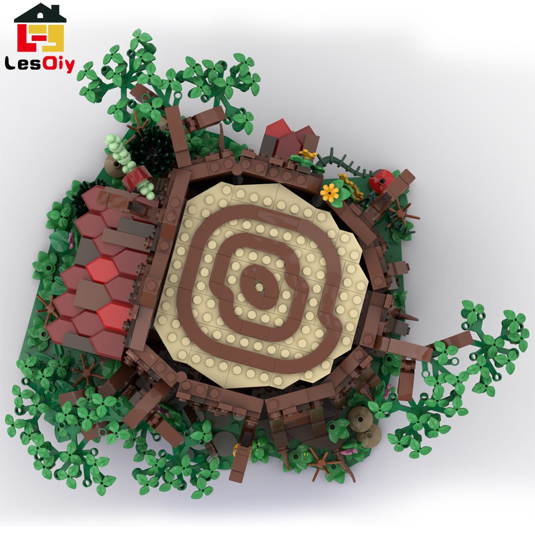 MOC - 98101 Medieval Forest Fairy Cottage Klemmbausteine - LesDiyLesDiy