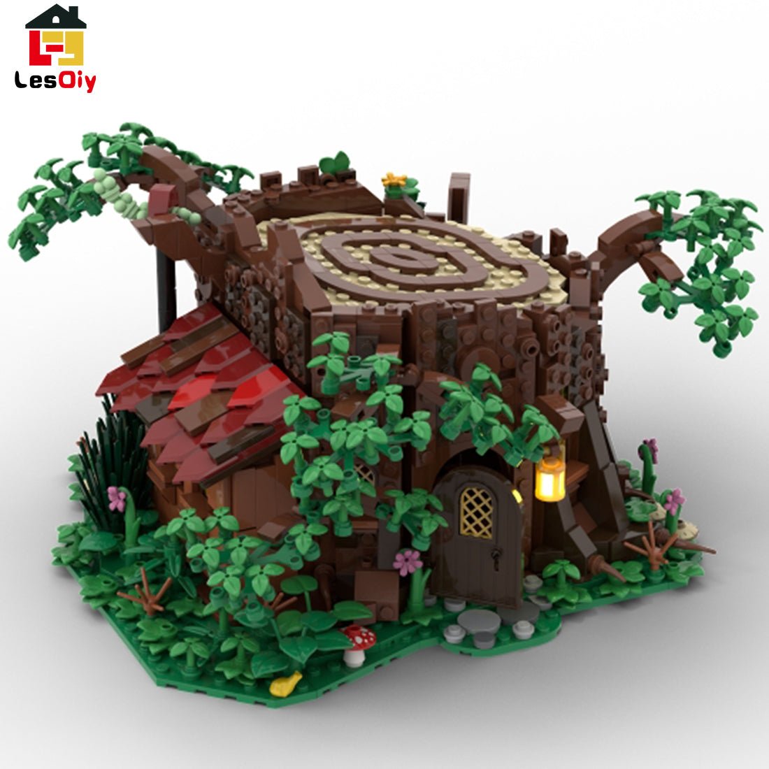 MOC - 98101 Medieval Forest Fairy Cottage Klemmbausteine - LesDiyLesDiy