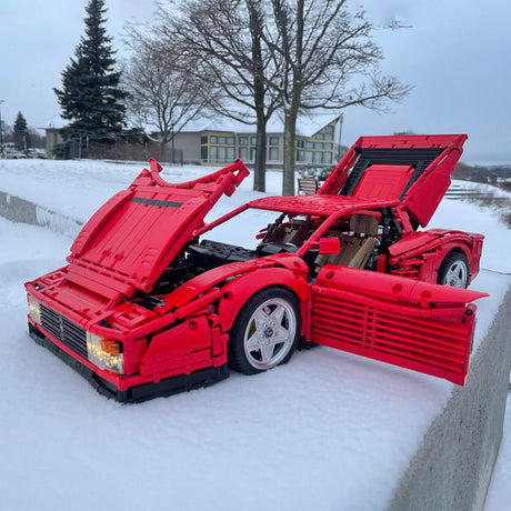 MOC - 98925 Ferrari Testarossa Klemmbausteine - LesDiyLesDiy