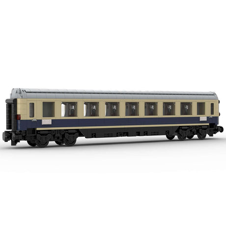 MOC - 99252 6wide Static Edition Rheinpfeil 1963 Personenwagen 1. Klasse ohne bedruckte Bauteile und Blockfiguren - LesDiyLesDiy