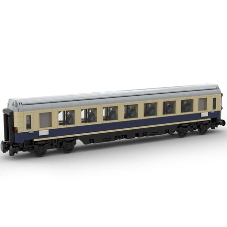 MOC - 99252 6wide Static Edition Rheinpfeil 1963 Personenwagen 1. Klasse ohne bedruckte Bauteile und Blockfiguren - LesDiyLesDiy