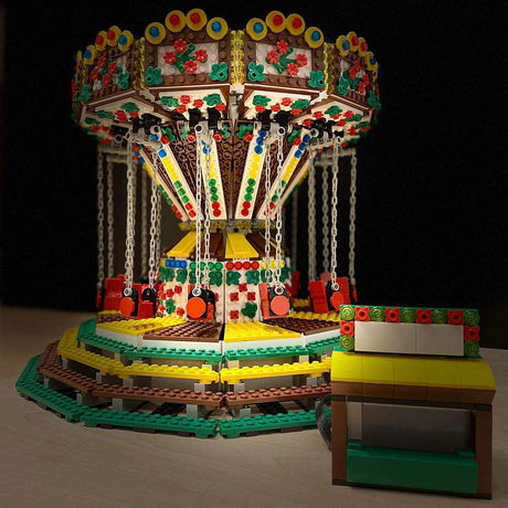 MOC Chained Carousel Klemmbausteine - LesDiyLesDiy