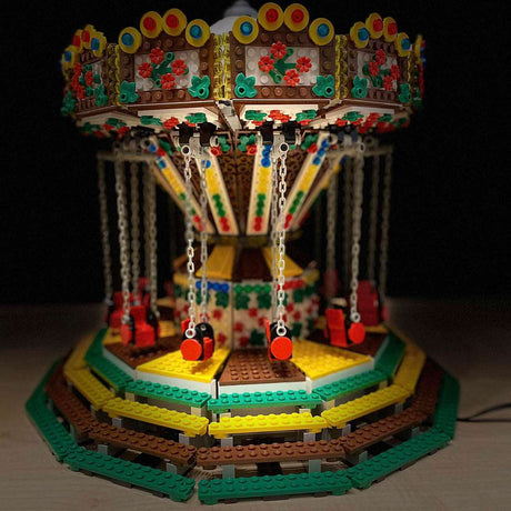 MOC Chained Carousel Klemmbausteine - LesDiyLesDiy