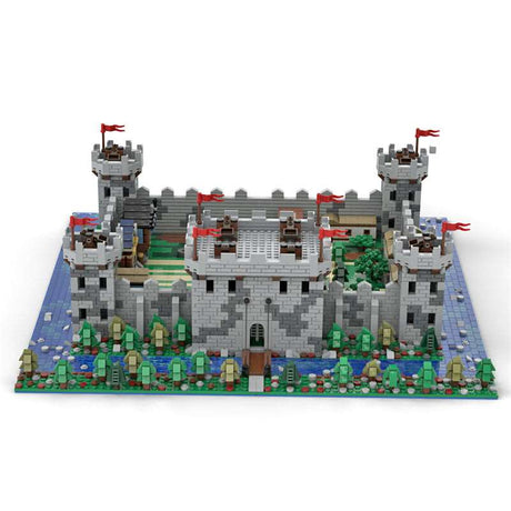 MOC Microscale Diorama Castle Village - LesDiyLesDiy