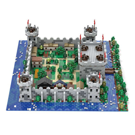 MOC Microscale Diorama Castle Village - LesDiyLesDiy