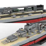 MOC Pommern Militärisches Seeschlachtschiff klemmbausteine - Scale 1:300 - LesDiyLesDiy