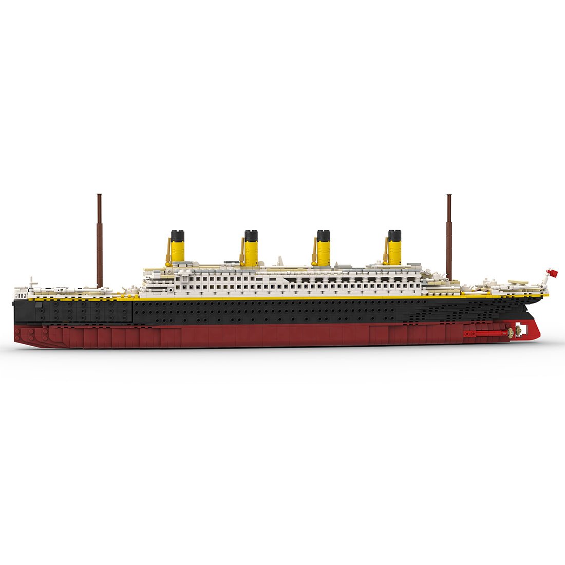 MOC Titanic, modernes Kreuzfahrtschiff im Maßstab 1:400 Klemmbausteine - LesDiyLesDiy