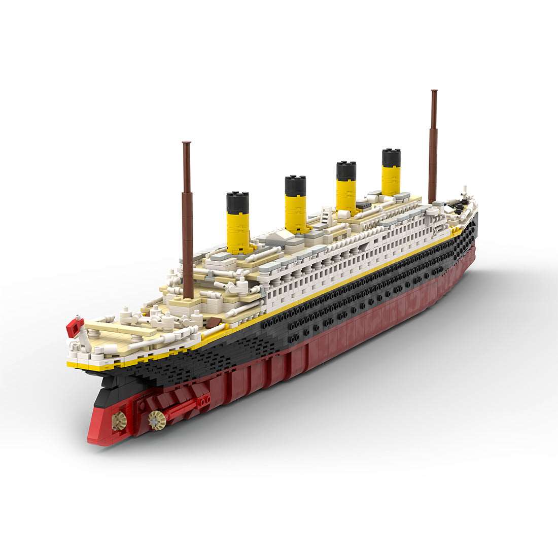 MOC Titanic, modernes Kreuzfahrtschiff im Maßstab 1:400 Klemmbausteine - LesDiyLesDiy