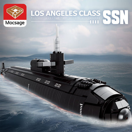 Mocsage 1/125 UCC Militärisches Atom - U - Boot der Los Angeles - Klasse Klemmbausteine - LesDiyLesDiy