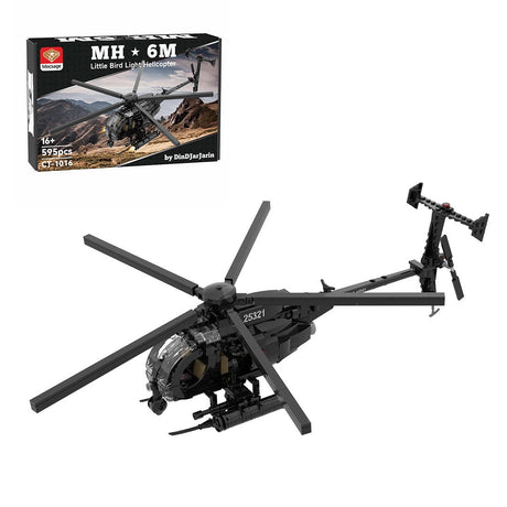 Mocsage MOC - 88275 MH - 6 Little Bird Helicopter Klemmbausteine - LesDiyLesDiy