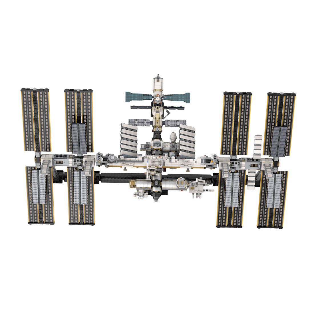 Modell der Internationalen Raumstation im Maßstab 1:110 Klemmbausteine - LesDiyLesDiy