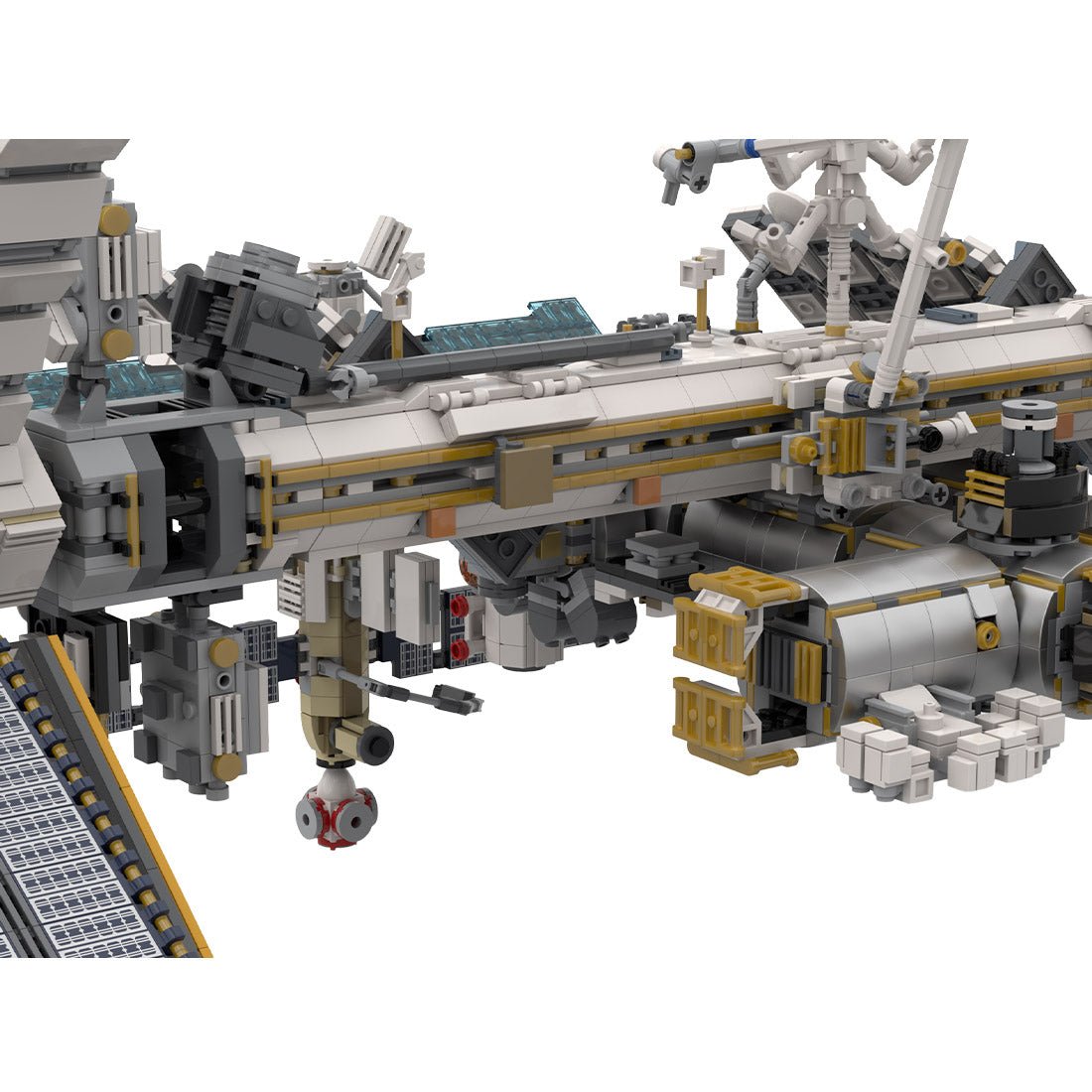 Modell der Internationalen Raumstation im Maßstab 1:110 Klemmbausteine - LesDiyLesDiy