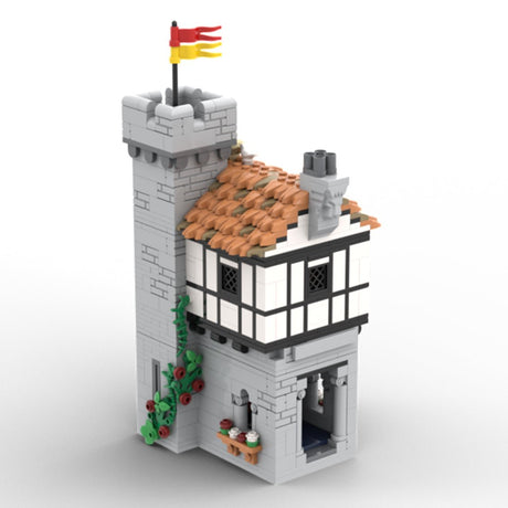 PDF - Anleitung für das Bausteinset MOC - 142666 Bergfried und niedriger Innenhof - LesDiyLesDiy