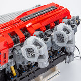 RB DOHC Parallel Twin - Turbo Four - Valve Inline Six - Cylinder MOC Engine Model Klemmbausteine - LesDiyLesDiy