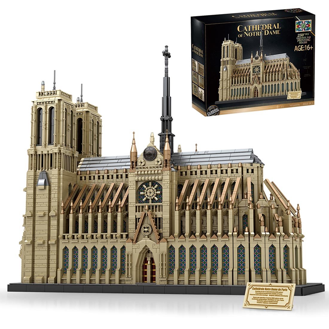 Reobrix 66016 Notre - Dame Cathedral Klemmbausteine - LesDiyLesDiy