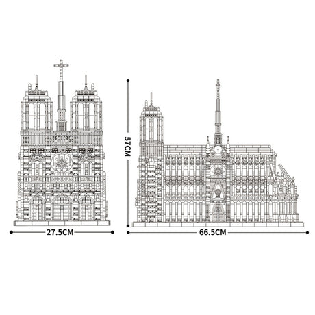 Reobrix 66016 Notre - Dame Cathedral Klemmbausteine - LesDiyLesDiy