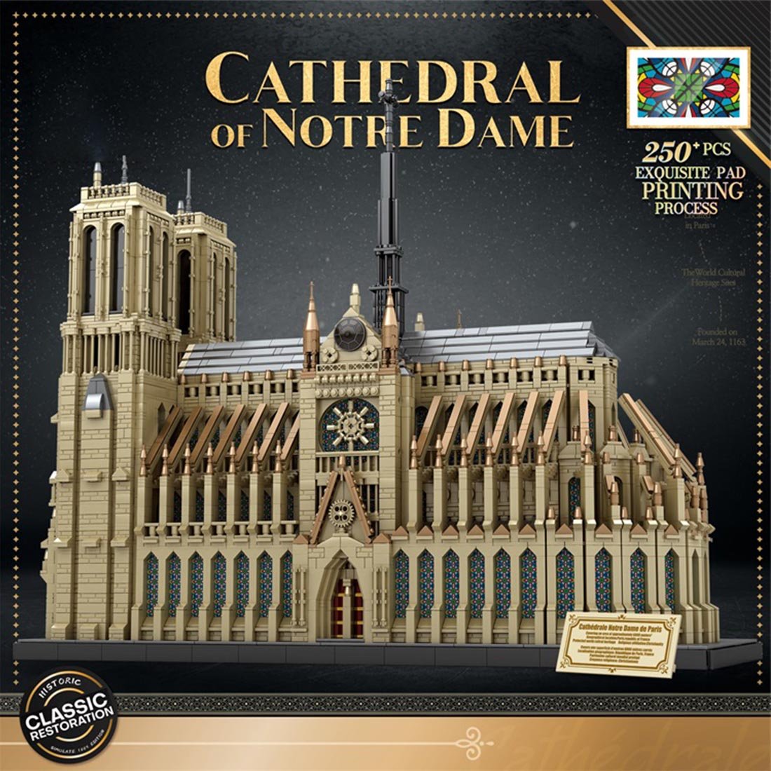 Reobrix 66016 Notre - Dame Cathedral Klemmbausteine - LesDiyLesDiy