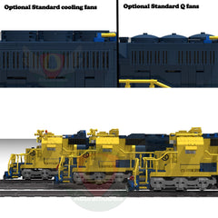 SD40 - 2 Eisenbahnlokomotive Klemmbausteine （Dynamische Version） - LesDiyLesDiy