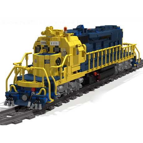 SD40 - 2 Eisenbahnlokomotive Klemmbausteine （Dynamische Version） - LesDiyLesDiy