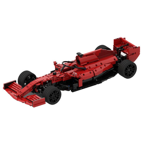 SF21 MOC - 87525 Rennwagen im Maßstab 1:10 Formel - Track - Champion - Sportwagen - LesDiyLesDiy