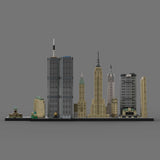 Skyline von New York Manhattan im Maßstab 1/2000 Klemmbausteine - LesDiyLesDiy