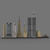 Skyline von New York Manhattan im Maßstab 1/2000 Klemmbausteine - LesDiyLesDiy