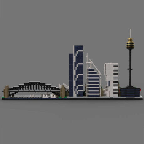 Skyline von Sydney im Maßstab 1/2000 Klemmbausteine - LesDiyLesDiy