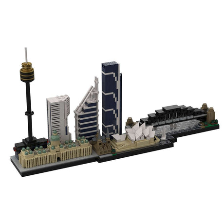 Skyline von Sydney im Maßstab 1/2000 Klemmbausteine - LesDiyLesDiy