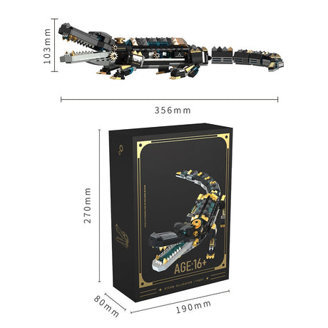 Steam Series Steampunk Krokodil Klemmbausteine - LesDiyLesDiy