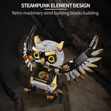 Steampunk - Eule Klemmbausteine - LesDiyLesDiy