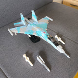 Su - 35 Kampfjet Militär im Maßstab 1/35 Klemmbausteine - LesDiyLesDiy