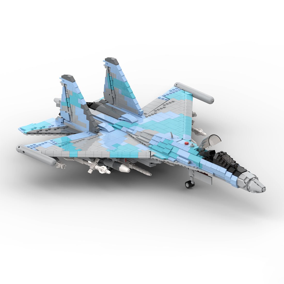 Su - 35 Kampfjet Militär im Maßstab 1/35 Klemmbausteine - LesDiyLesDiy