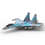 Su - 35 Kampfjet Militär im Maßstab 1/35 Klemmbausteine - LesDiyLesDiy